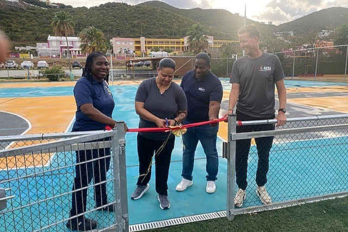 NSI unveils new multipurpose court  at Raoul Illidge Sports Complex